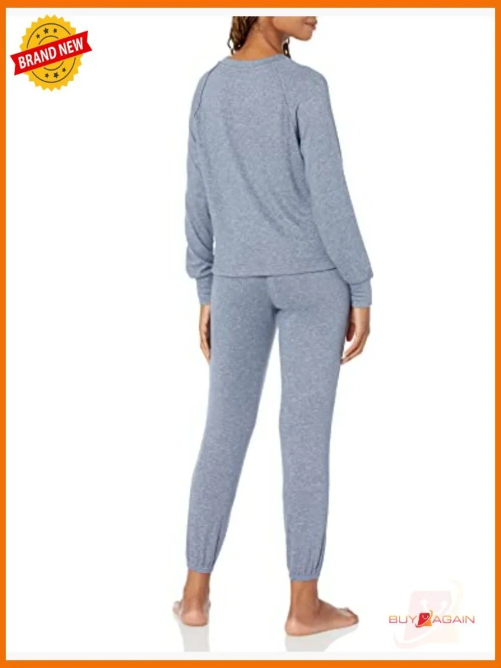 Pajama Set - 2 Piece Long Sleeve Tied Sweater & Jogger Lounge Set